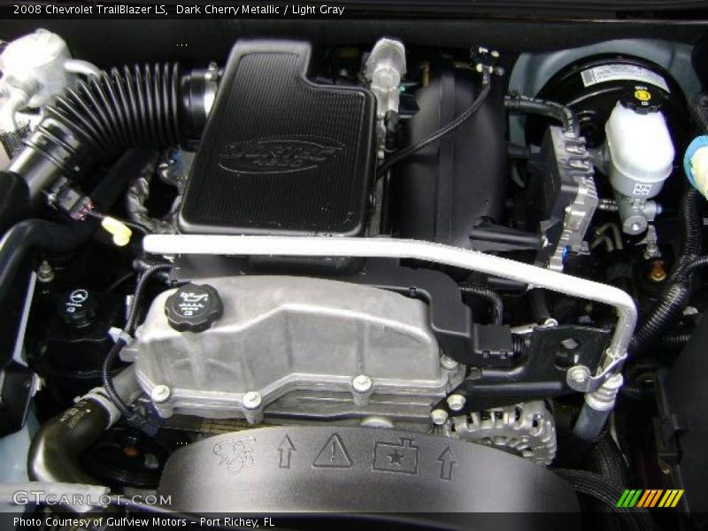 Dark Cherry Metallic / Light Gray 2008 Chevrolet TrailBlazer LS