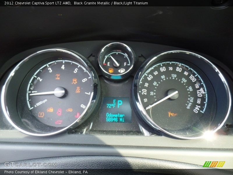 Black Granite Metallic / Black/Light Titanium 2012 Chevrolet Captiva Sport LTZ AWD