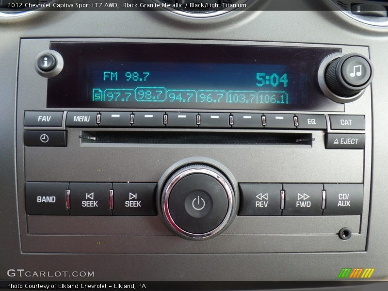 Black Granite Metallic / Black/Light Titanium 2012 Chevrolet Captiva Sport LTZ AWD