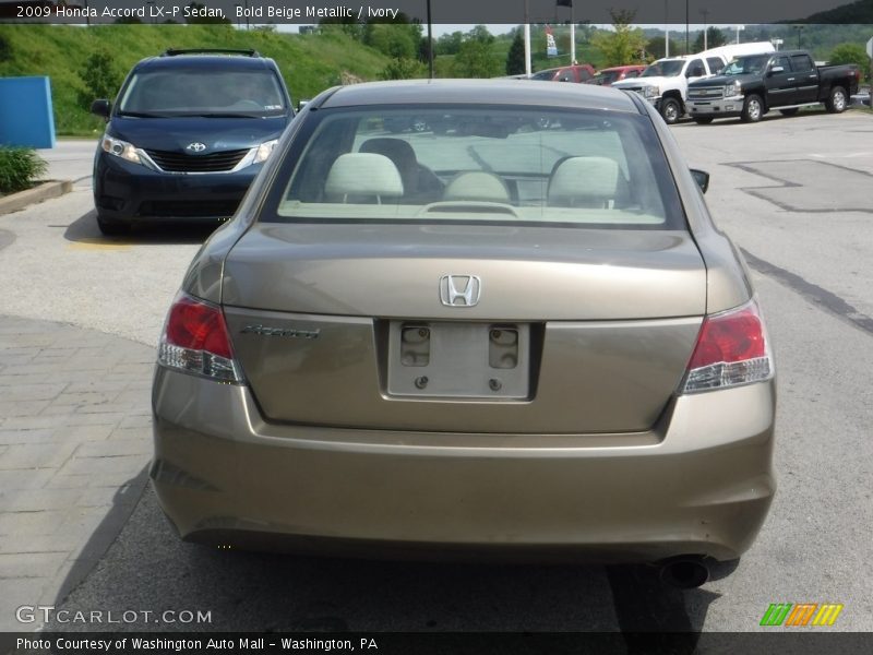 Bold Beige Metallic / Ivory 2009 Honda Accord LX-P Sedan