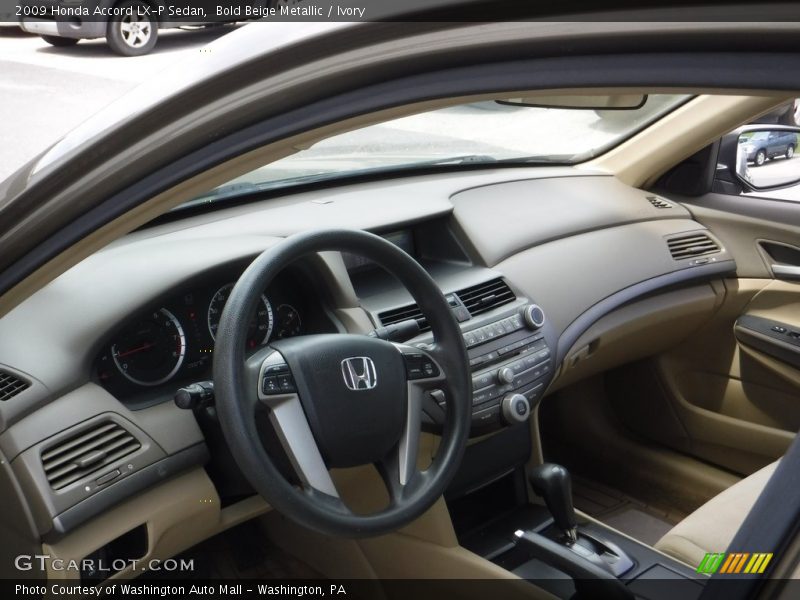 Bold Beige Metallic / Ivory 2009 Honda Accord LX-P Sedan