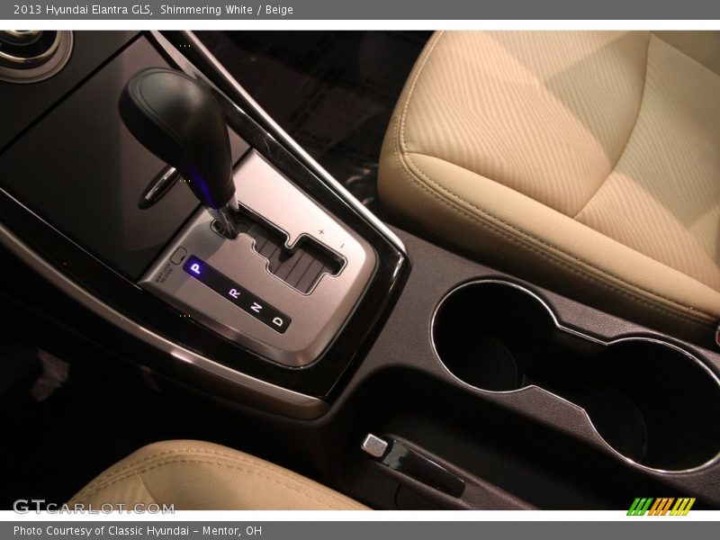 Shimmering White / Beige 2013 Hyundai Elantra GLS