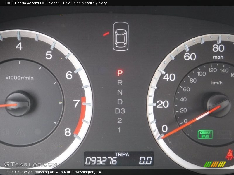 Bold Beige Metallic / Ivory 2009 Honda Accord LX-P Sedan