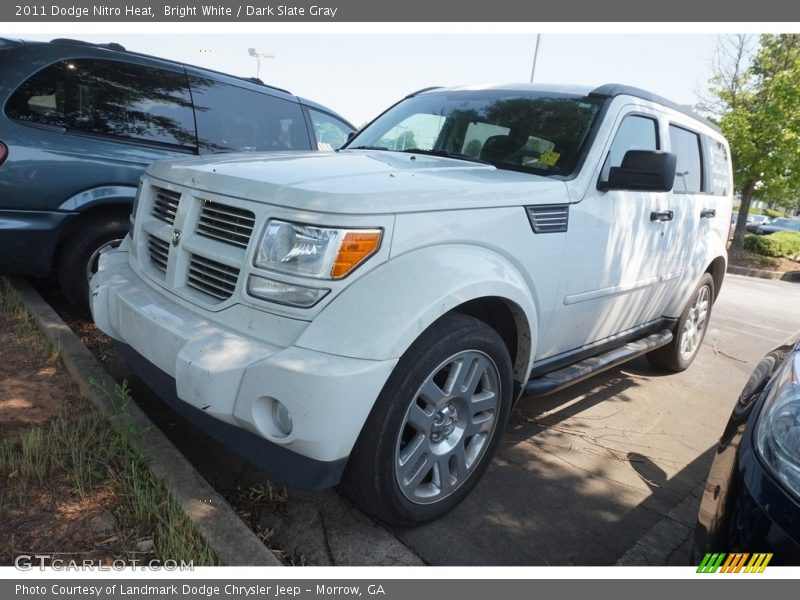 Bright White / Dark Slate Gray 2011 Dodge Nitro Heat