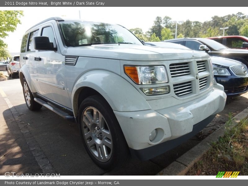Bright White / Dark Slate Gray 2011 Dodge Nitro Heat