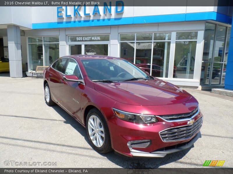 Butte Red Metallic / Jet Black 2016 Chevrolet Malibu LT