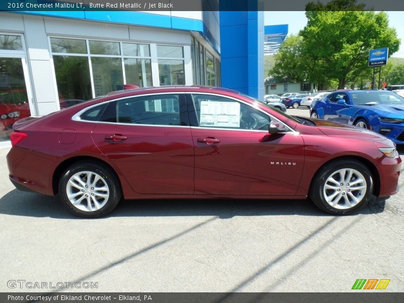 Butte Red Metallic / Jet Black 2016 Chevrolet Malibu LT