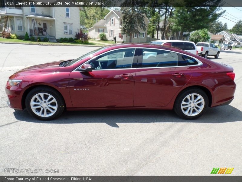 Butte Red Metallic / Jet Black 2016 Chevrolet Malibu LT