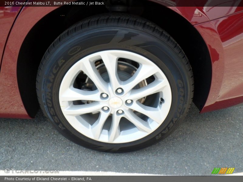Butte Red Metallic / Jet Black 2016 Chevrolet Malibu LT