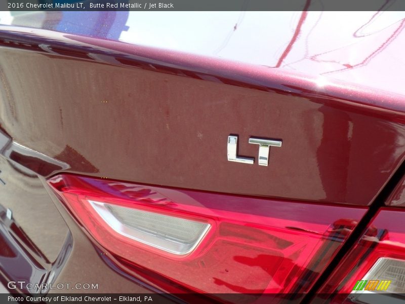 Butte Red Metallic / Jet Black 2016 Chevrolet Malibu LT