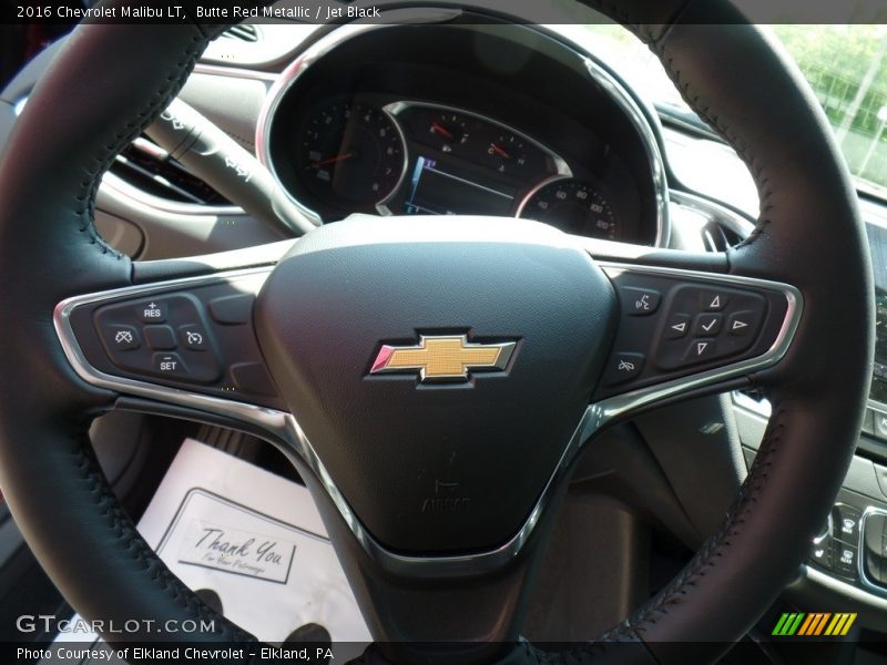 Butte Red Metallic / Jet Black 2016 Chevrolet Malibu LT