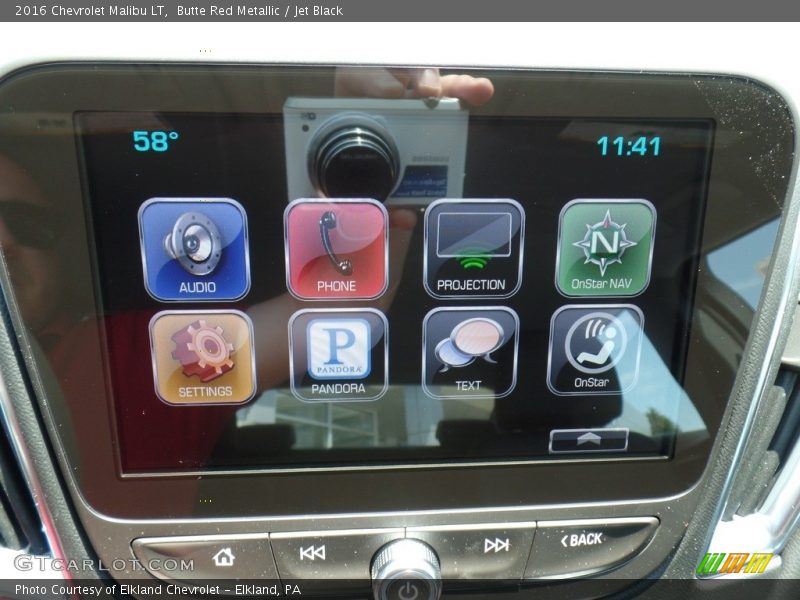 Butte Red Metallic / Jet Black 2016 Chevrolet Malibu LT