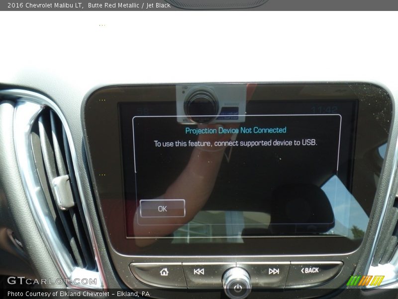 Butte Red Metallic / Jet Black 2016 Chevrolet Malibu LT