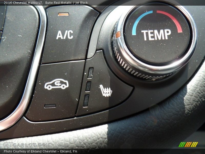 Butte Red Metallic / Jet Black 2016 Chevrolet Malibu LT