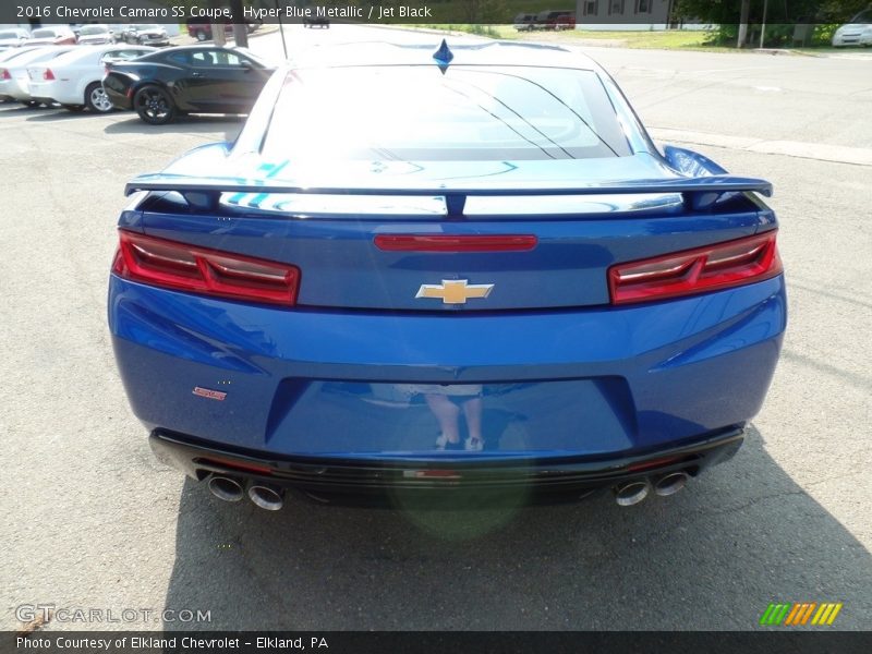 Hyper Blue Metallic / Jet Black 2016 Chevrolet Camaro SS Coupe