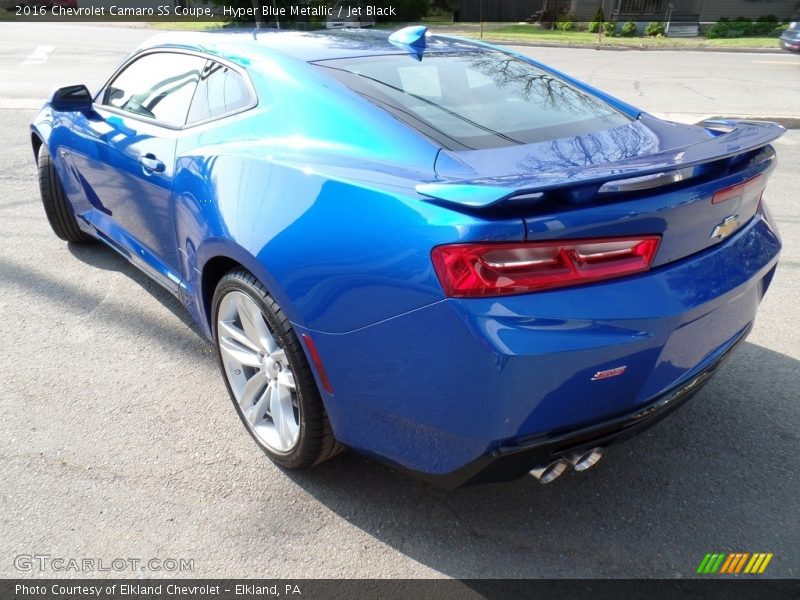 Hyper Blue Metallic / Jet Black 2016 Chevrolet Camaro SS Coupe
