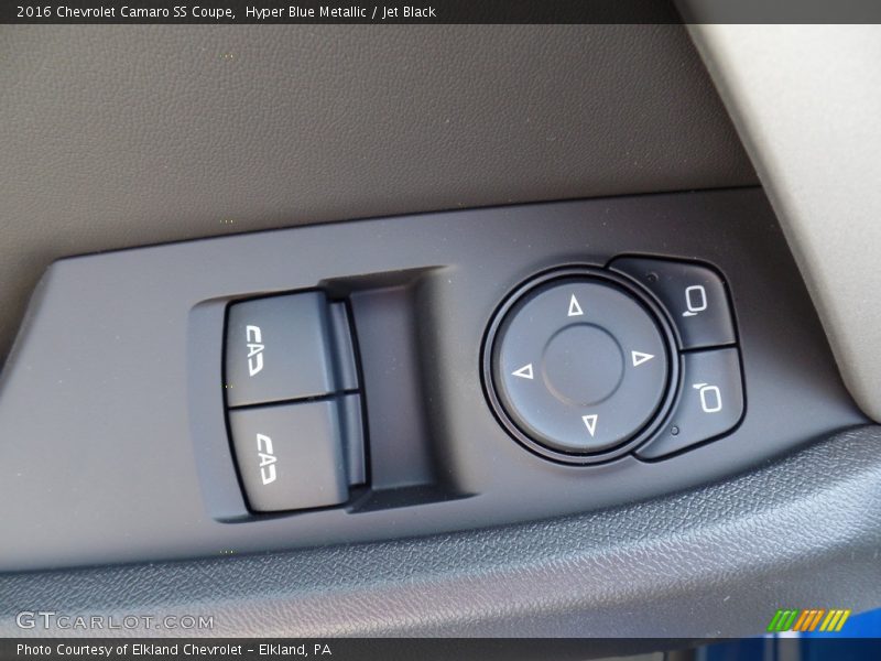 Hyper Blue Metallic / Jet Black 2016 Chevrolet Camaro SS Coupe