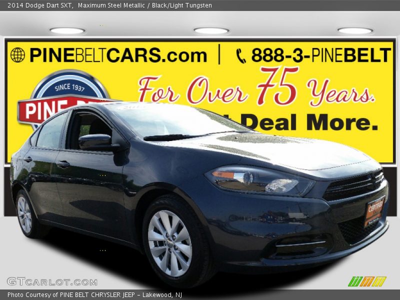 Maximum Steel Metallic / Black/Light Tungsten 2014 Dodge Dart SXT