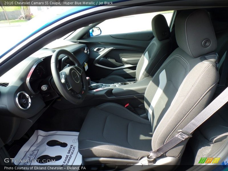 Hyper Blue Metallic / Jet Black 2016 Chevrolet Camaro SS Coupe