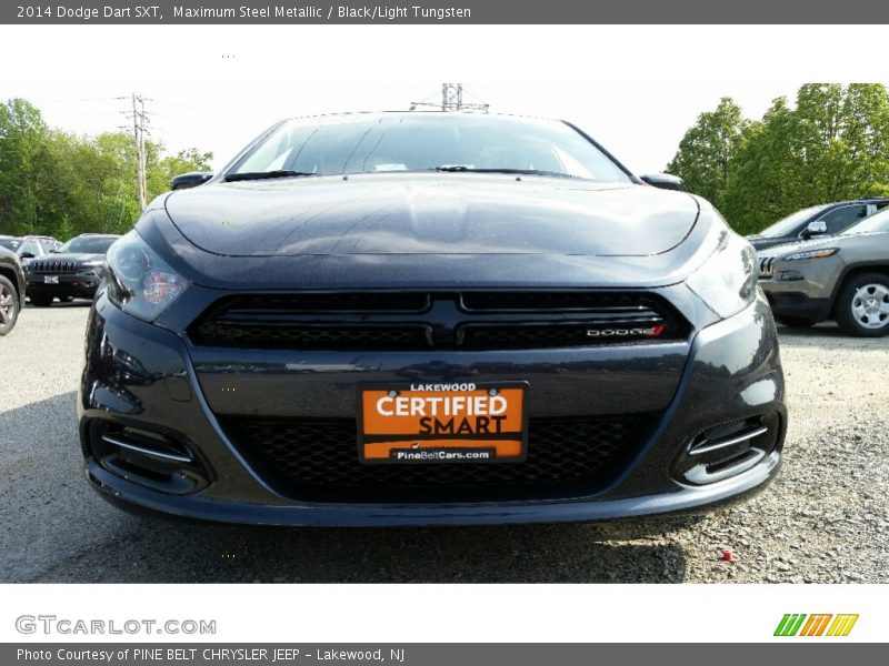 Maximum Steel Metallic / Black/Light Tungsten 2014 Dodge Dart SXT