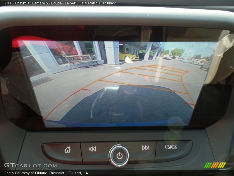Hyper Blue Metallic / Jet Black 2016 Chevrolet Camaro SS Coupe