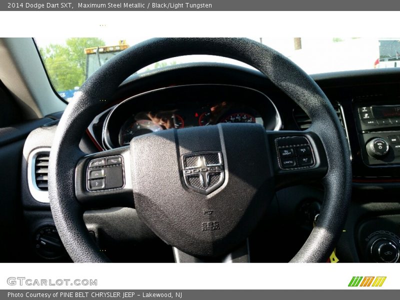 Maximum Steel Metallic / Black/Light Tungsten 2014 Dodge Dart SXT