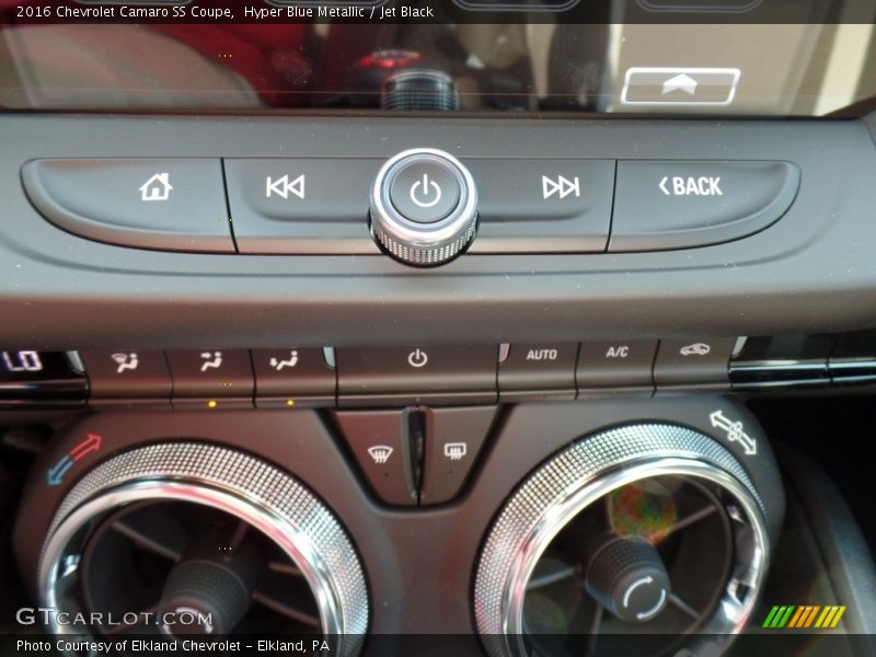 Hyper Blue Metallic / Jet Black 2016 Chevrolet Camaro SS Coupe