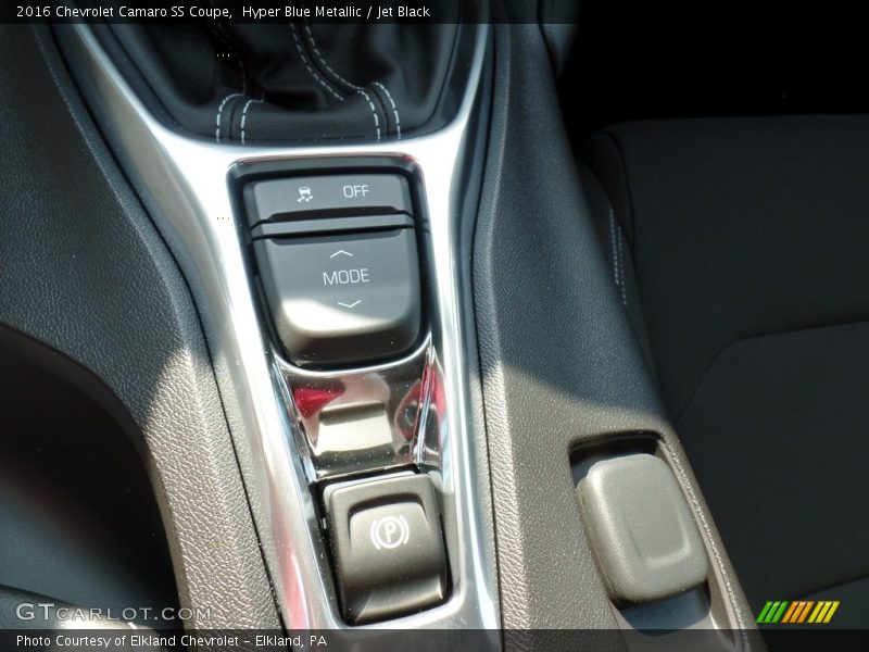 Hyper Blue Metallic / Jet Black 2016 Chevrolet Camaro SS Coupe