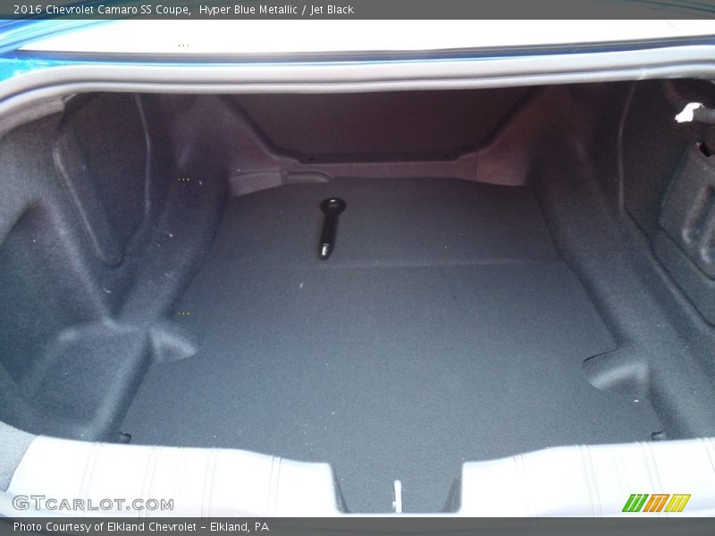 Hyper Blue Metallic / Jet Black 2016 Chevrolet Camaro SS Coupe