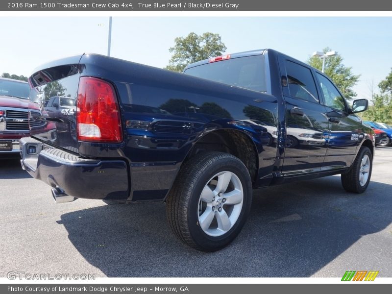 True Blue Pearl / Black/Diesel Gray 2016 Ram 1500 Tradesman Crew Cab 4x4