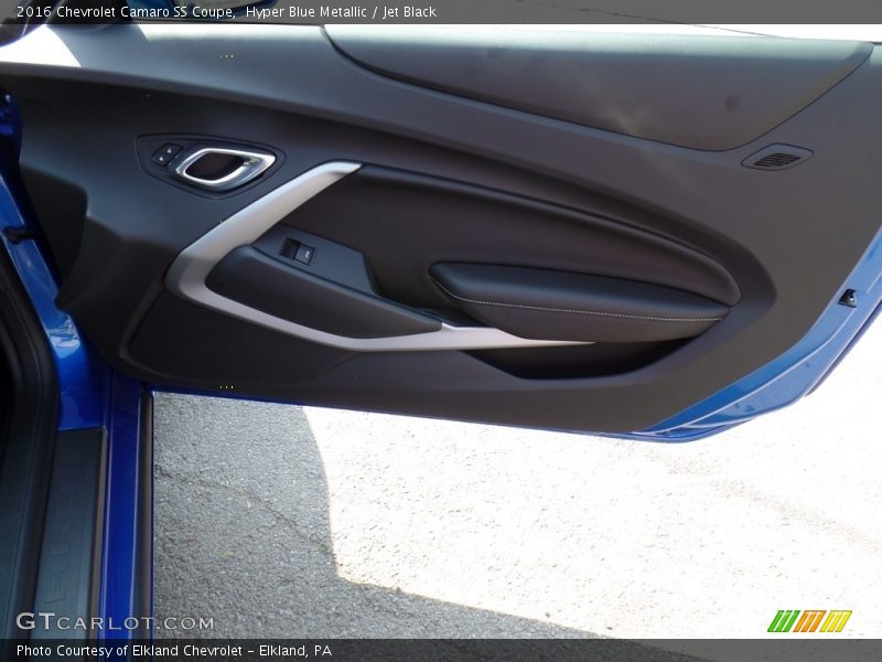 Hyper Blue Metallic / Jet Black 2016 Chevrolet Camaro SS Coupe