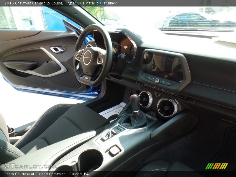 Hyper Blue Metallic / Jet Black 2016 Chevrolet Camaro SS Coupe