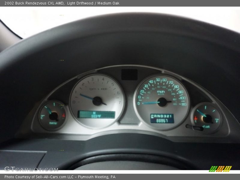 Light Driftwood / Medium Oak 2002 Buick Rendezvous CXL AWD
