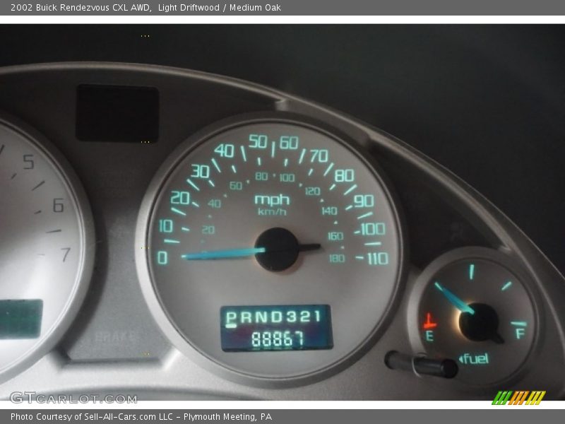 Light Driftwood / Medium Oak 2002 Buick Rendezvous CXL AWD