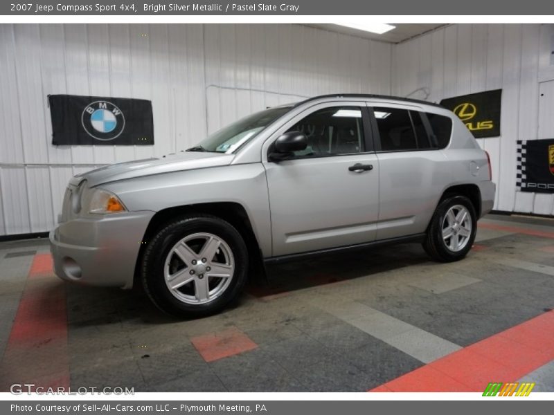 Bright Silver Metallic / Pastel Slate Gray 2007 Jeep Compass Sport 4x4