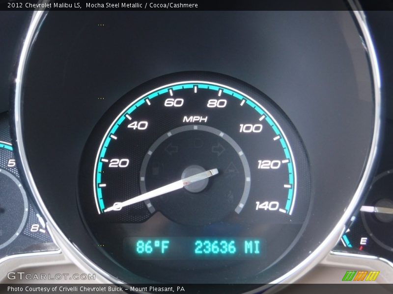 Mocha Steel Metallic / Cocoa/Cashmere 2012 Chevrolet Malibu LS
