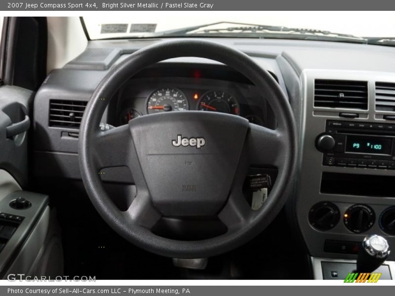 Bright Silver Metallic / Pastel Slate Gray 2007 Jeep Compass Sport 4x4