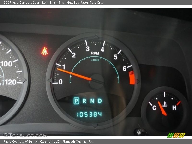 Bright Silver Metallic / Pastel Slate Gray 2007 Jeep Compass Sport 4x4