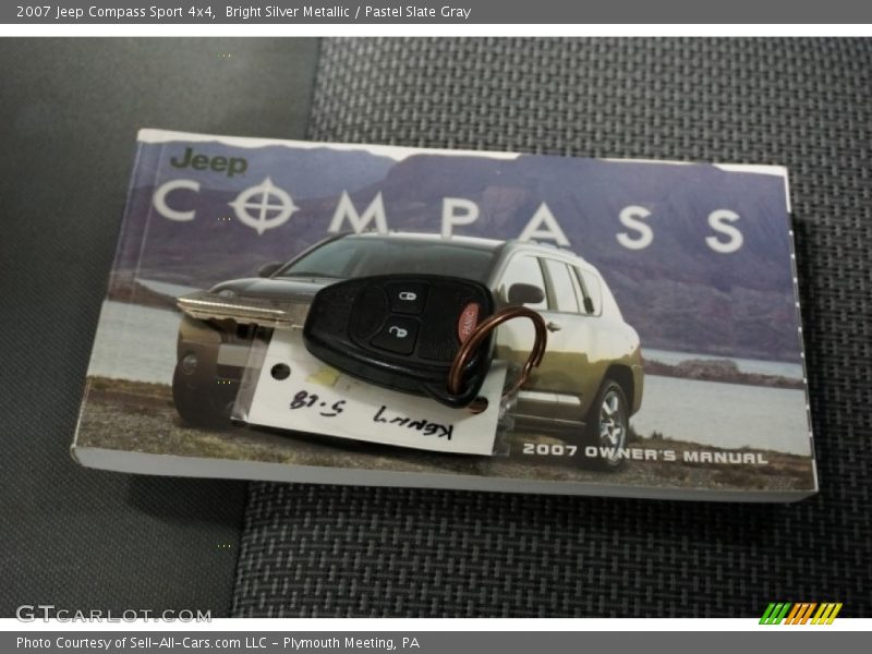 Bright Silver Metallic / Pastel Slate Gray 2007 Jeep Compass Sport 4x4