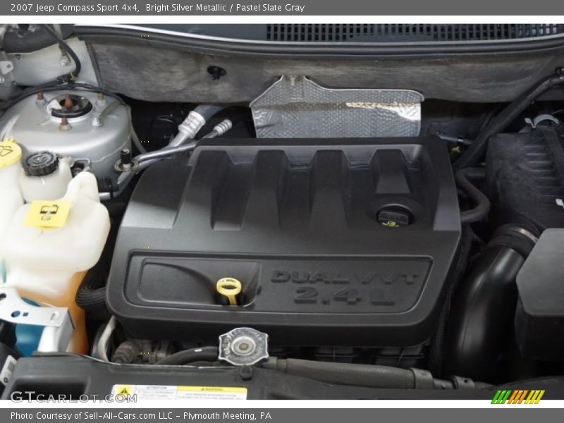 Bright Silver Metallic / Pastel Slate Gray 2007 Jeep Compass Sport 4x4