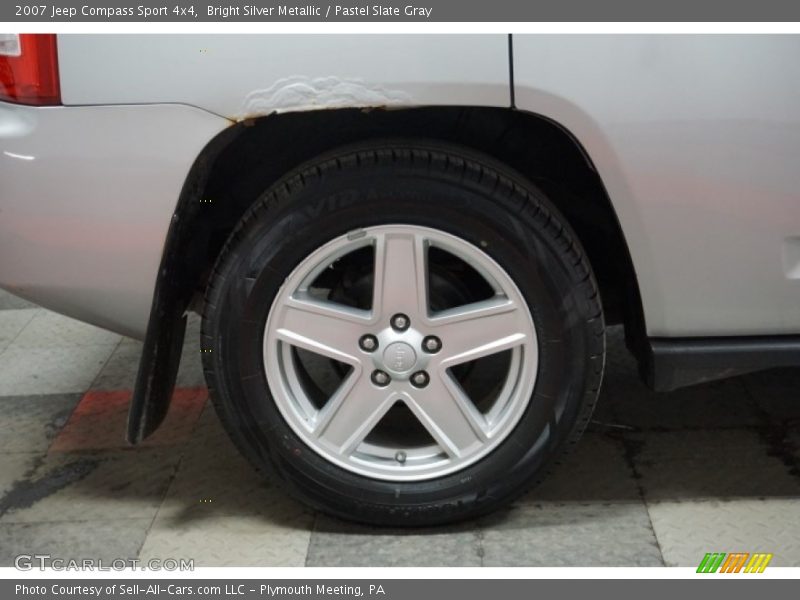 Bright Silver Metallic / Pastel Slate Gray 2007 Jeep Compass Sport 4x4