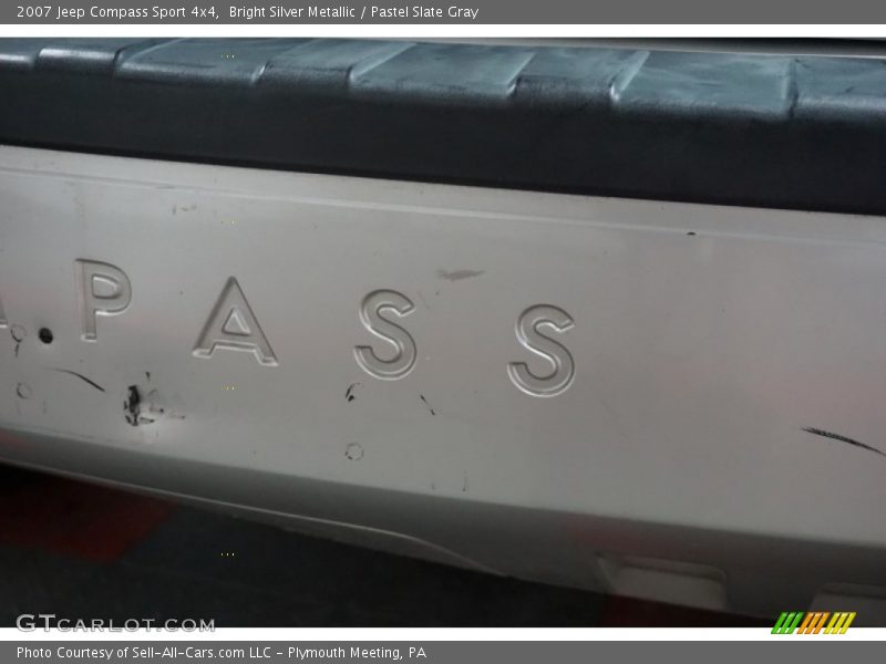 Bright Silver Metallic / Pastel Slate Gray 2007 Jeep Compass Sport 4x4