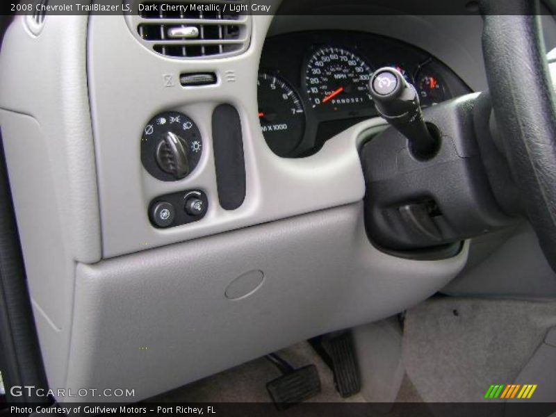 Dark Cherry Metallic / Light Gray 2008 Chevrolet TrailBlazer LS