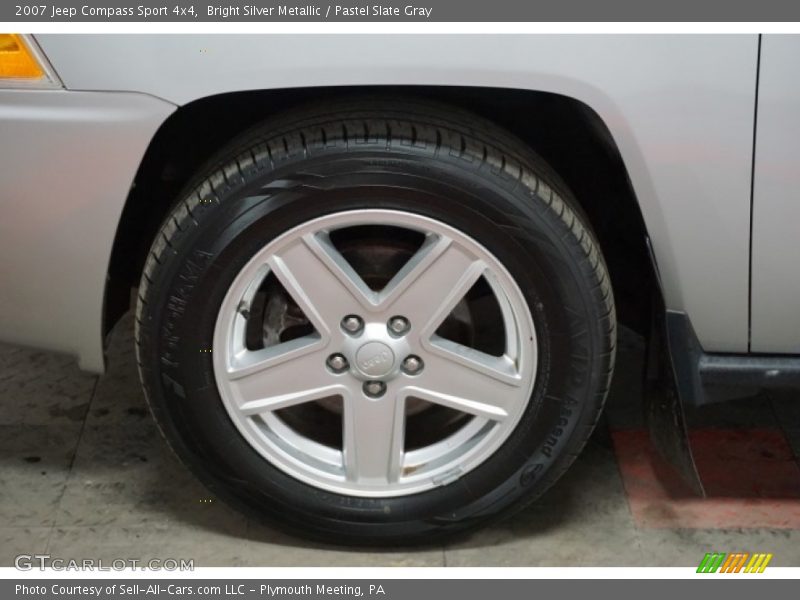 Bright Silver Metallic / Pastel Slate Gray 2007 Jeep Compass Sport 4x4