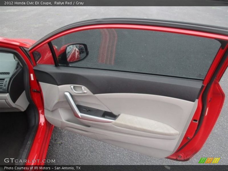 Rallye Red / Gray 2012 Honda Civic EX Coupe