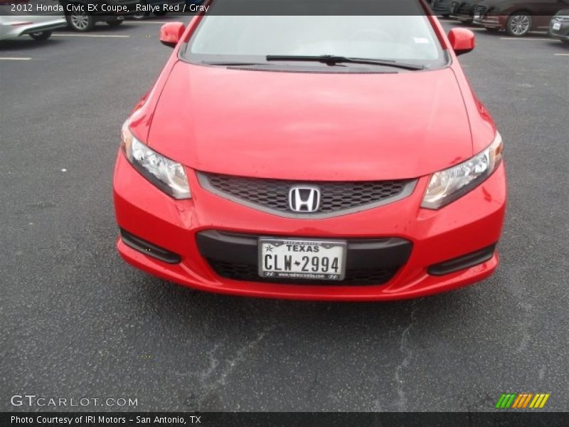 Rallye Red / Gray 2012 Honda Civic EX Coupe