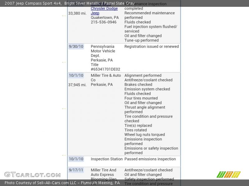 Bright Silver Metallic / Pastel Slate Gray 2007 Jeep Compass Sport 4x4