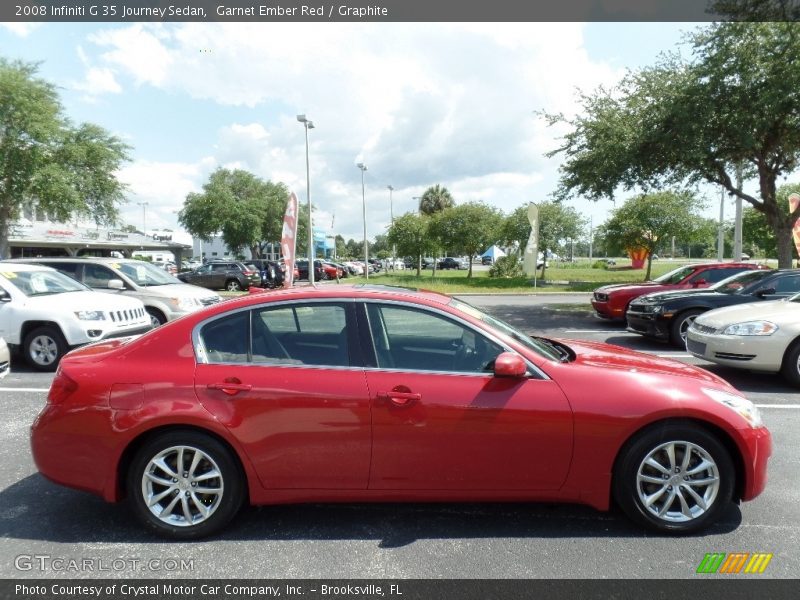 Garnet Ember Red / Graphite 2008 Infiniti G 35 Journey Sedan