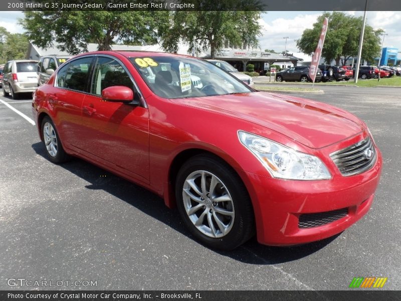 Garnet Ember Red / Graphite 2008 Infiniti G 35 Journey Sedan