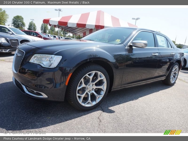 Maximum Steel Metallic / Black 2016 Chrysler 300 C Platinum